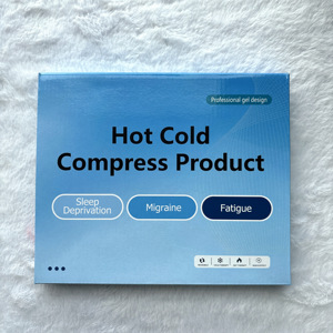 Masque oculaire en gel solide à faible MOQ pour soulager les migraines - Bandeau de thérapie chaude et froide avec design coulissant pour maux de tête et masque oculaire - Product Image 6