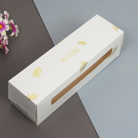 Vente en gros de mini boîte de gobelets à gâteaux en papier cartonné personnalisé emballage de beignets pour boulangerie avec impression sur fenêtre boîte à biscuits pour biscuits
