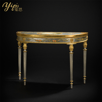 Yips LD-1203-0847 Peint À La Main Motif Floral Antique-look Style Européen Décoration De La Maison De Luxe Console Table
