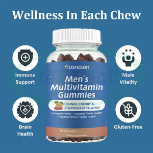 Bonbons <span class=keywords><strong>halal</strong></span> multi-vitamines et minéraux gommeux <span class=keywords><strong>Halal</strong></span> pour hommes marque distributeur soutien de l'énergie immunitaire supplément à base de plantes Bonbons <span class=keywords><strong>multivitamin</strong></span>és pour hommes pour hommes - Product Image 3