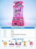 Machine à griffes robotisée mini à monnayeur avec écran numérique pour centre d'arcade