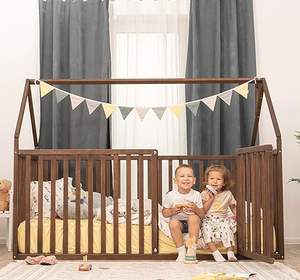 Lit cabane pour enfants, de taille double à king size, pour tout-petits - Design compact Lit cabane enfant - Product Image 1