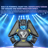 Projecteur LED mobile 15x10W 4-en-1 DMX512 RGB IP33 pour discothèque et éclairage de scène DJ