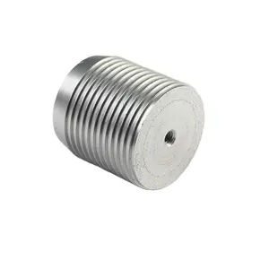 OEM CNC Tombol Knurled Aluminium Dibuat Sesuai Pesanan Permesinan Suku Cadang Putar