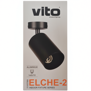 Foco de Techo Ajustable GU10 Negro, Lámpara LED Moderna para Uso en Interiores - Product Image 3