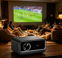 Proyector de Cine Portátil con Sistema Android 14, 5G, WiFi, Bluetooth, 1200 ANSI, Resolución Nativa 1080P, Compatible con Video 8K, para Exteriores, Venta al Por Mayor de Fábrica