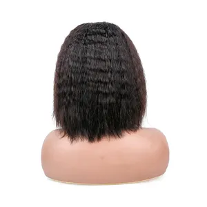 Wholesale Brazilian Bob 12 Inches Weaves and Wigs Bob Kinky Straight Bob Wig