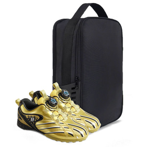 Sac de rangement pliable et durable pour chaussures de sport (football et basketball) avec fermeture éclair, personnalisable avec logo, en toile - Product Image 1