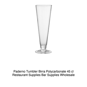 Vaso de Cerveza de Policarbonato Paderno 45 cl, Altura 23 cm, Diámetro 8 cm - Product Image 2