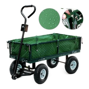 Chariot de jardin en maille OEM 1100x520x1015mm, remorque à outils robuste à quatre roues - Product Image 1