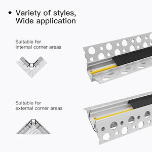 XRZLux モダン 10W/<span class=keywords><strong>m</strong></span> LEDストリップライト 埋め込み式乾式壁アルミプロファイル ホームデコレーション用リニアライト - Product Image 3