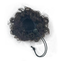 25g Afro Puff Curly Drawstring Curls Hair Bun Remy Extension de tissage de cheveux humains Double Drawn Ends Chignon Drawstring Ponytail
