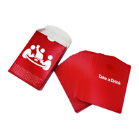 Échantillon de cartes de jeu personnalisées gratuites pour l'apprentissage, avec boîte cadeau, service de conception d'impression sur mesure, jeu de cartes à boire