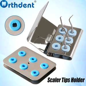 Porta Punte per Ablatore Dentale a 6 Fori, Blocco Organizzatore per Frese e Punte, Scatola per Sterilizzazione in Autoclave, per Odontoiatria - Product Image 1