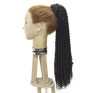 Nouveautés <span class=keywords><strong>Queue</strong></span> <span class=keywords><strong>de</strong></span> <span class=keywords><strong>Cheval</strong></span> en Fibre Synthétique à Enrouler avec Clip Extension <span class=keywords><strong>de</strong></span> Cheveux Passion Twist Postiche Tresses Faux Locs Pour Femme Noire - Product Image 4