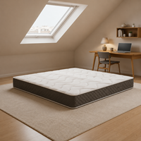 Matelas en mousse à mémoire de forme compressé sous vide pour hôtels, disponible en tailles Twin, Queen et King, pour chambres d'hôtel et usage commercial