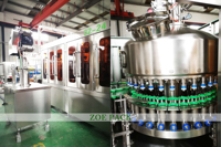 Machine de remplissage automatique de bouteilles de yaourt liquide aseptique de petite taille, équipement de transformation laitière
