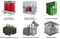 Transformateur de distribution triphasé immergé dans l'huile Pearl Electric 12,47 kV 440 V 630 kVA 60 Hz à double enroulement