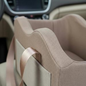 Siège de voiture pour chien, siège de console centrale, siège rehausseur pour animaux de compagnie pour petits chiens (Champagne + Khaki) - Product Image 4