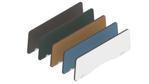 Poste de travail modulaire convertible simple et moderne à quatre à six places, bureau d'ordinateur pour employés, bureau de travail - Product Image 5