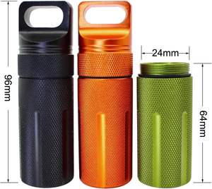 Kotak penyimpan baterai, kotak kering wadah penyimpanan pil tahan air kapsul Fob/cocok untuk luar ruangan - Product Image 2