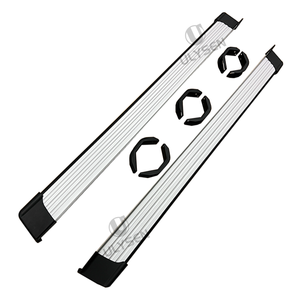 2 marchepieds latéraux en alliage d'aluminium robustes tout-terrain pour <span class=keywords><strong>Nissan</strong></span> NP300 <span class=keywords><strong>Navara</strong></span> <span class=keywords><strong>2021</strong></span>+ et Frontier <span class=keywords><strong>2021</strong></span>+ - Product Image 1