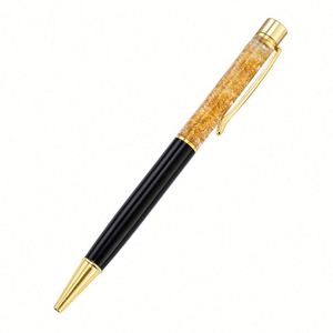 Custom Logo Business Office Metal 1.0Mm Fancy Promotional Gift <b>Gold</b> Foil Ballpoint <b>Pen</b> - Product Image 2