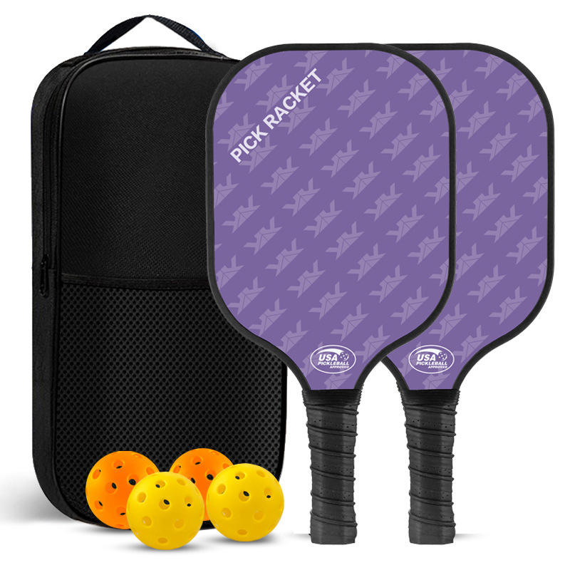 Glass fiber texture purple-2 beat 4 racket bag