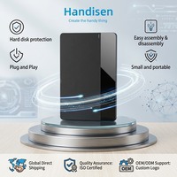 Boîtier externe pour disque dur SSD de 2,5 pouces, coque transparente 3.0, 5 Gbps, anti-poussière, pour Surface Pro, pour serveur, pour stockage photo