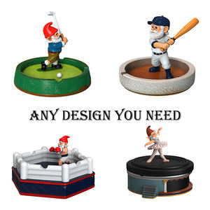 All'ingrosso personalizzato Logo stravagante nano resina ceramica sigaro posacenere per Home Bar & Man Cave High-End fantasia portacenere - Product Image 2