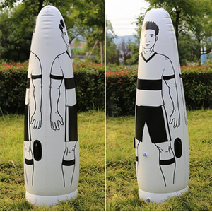 Maniquí Inflable de PVC Blanco y Negro de 70 Pulgadas, Plegable y Portátil, para Entrenamiento de Agilidad en Fútbol Americano - Product Image 2