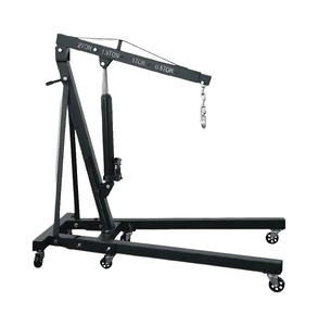 2T Durable Có Thể Gập Lại Cửa Hàng Crane Động Cơ Palăng Xe Jacks Với Trở Lại Xử Lý Trong Xây Dựng Và Tự Động Sửa Chữa - Product Image 1