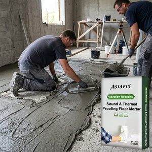 Mortier <span class=keywords><strong>de</strong></span> sol auto-nivelant ultra-mince anti-fissures, insonorisant et isolant thermiquement, pour isolation thermique des sols - Product Image 3