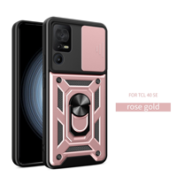 Funda Protectora para Teléfono Inteligente TCL 50 SE 4G 30 XE, con Anillo de Soporte, Ventana Deslizante y Protección Completa
