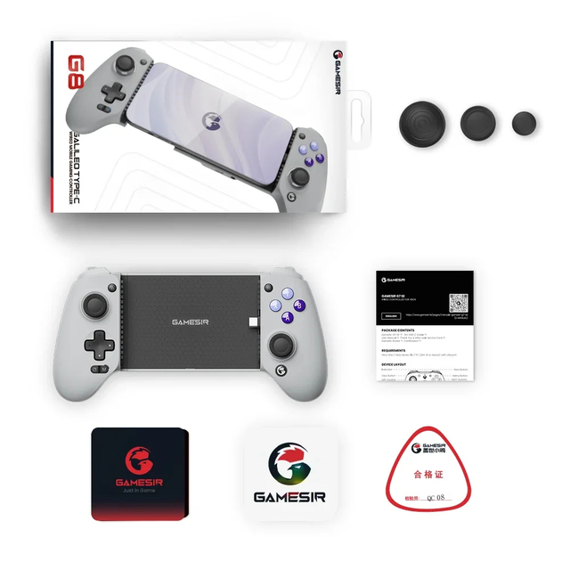 GameSir G8 Galileo Gamepad Mobile Phone Controller with Hall Effect Stick for iPhone 15 Joystick Android Type C PS Cloud Game