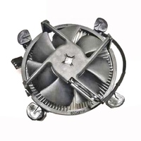 Ventilateur de refroidissement CPU à prix réduit avec dissipateur thermique en aluminium noir à ailettes pour sockets Intel LGA1150, 1151, 1155, 1156, 1200, i3, i5