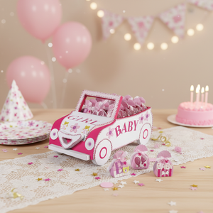 FAVOR CAR PINK Modello di Piñata Personalizzabile per Feste di Capodanno, Ritorno a Scuola, Natale, San Valentino, Pasqua, Dimensioni OEM - Product Image 3