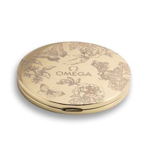 Unique Design New Style Hot Souvenir Metal <b>Compact</b> Engraved Laser Logo Gold Plated <b>Compact</b> <b>Mirror</b> - Product Image 4