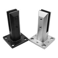 Support de verre réglable robuste en acier inoxydable duplex 2205 pour clôture de piscine