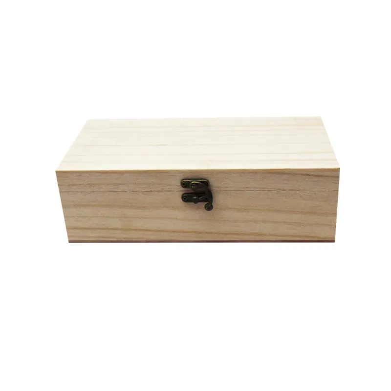Small Paulownia Wood Nature Color Packing Gifts Wood Box