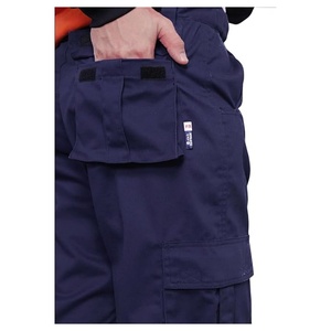 Pantalones <span class=keywords><strong>de</strong></span> Alta Visibilidad Resistentes al Fuego FR, <span class=keywords><strong>de</strong></span> Sarga <span class=keywords><strong>de</strong></span> Algodón <span class=keywords><strong>de</strong></span> 7.5 oz <span class=keywords><strong>con</strong></span> Cinta Reflectante - Product Image 4