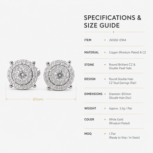Orecchini a perno rotondi da donna, stile ufficio, per uso quotidiano, accessori per le orecchie - Product Image 6