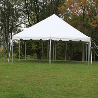 Tentes de réception en toile de grande taille pour l'extérieur Celina, tente à auvent, 20 pieds x 20 pieds (6 m x 6 m)