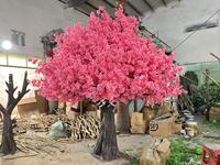 Arbre à fleurs de cerisier artificiel, arbre de pêche, centre de table de mariage, ornement, faux arbre