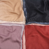 2025 Hijab Long Femme en Satin Style Sportif Premium, Modèle Printemps-Été Couleur Dégradée, Châle Écharpe