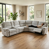 Canapé modulaire en cuir PU PUZE 2066 Chesterfield moderne en forme de L pour salon