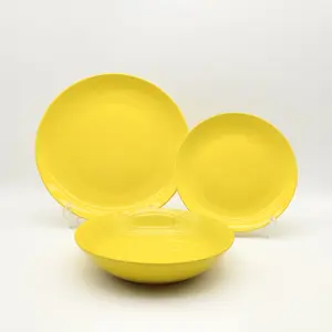 ヨーロピアンモダンカラフル18個食器ウエスタンスタイル食器セラミック皿プレートセット磁器ディナーセット工場