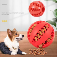 Jouets en caoutchouc naturel pour chien Jouets à mâcher pour chien Balle de nettoyage des dents Balle d'élasticité interactive extra résistante pour accessoires pour animaux de compagnie