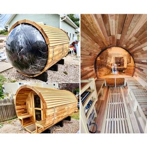 Smartmak sedir kanadalı hemlock ahşap bahçe kuru sauna odası açık varil - Product Image 2