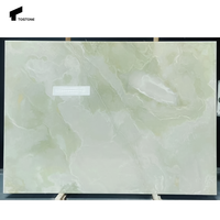 Dalles d'onyx vert naturel Tostone 20 mm durables, exquises et étanches pour plans de travail modernes, murs, tables, baignoires, extérieur, chambre et cuisine